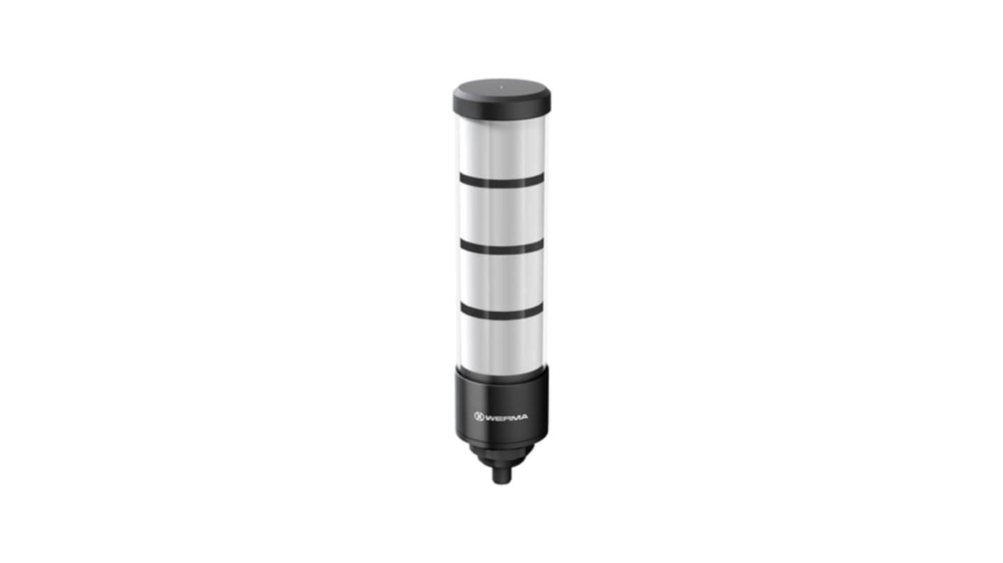 Werma RST 56 Series Blue, Green, Red, Yellow Signal Tower, 4 Lights, 24 V, Built-in Mounting