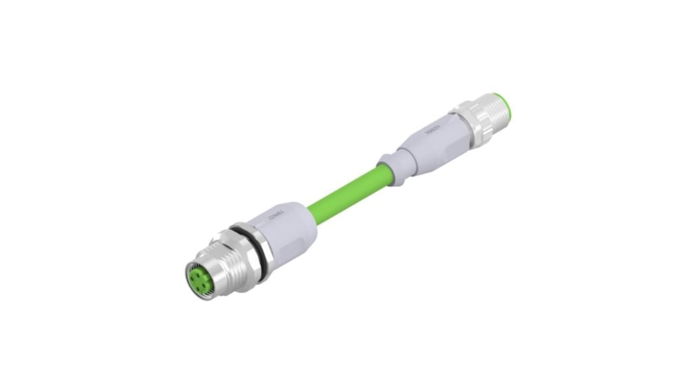 CONEC Circular Connector, 4 Contacts, Panel Mount, M12 Connector, Socket, Female, IP67, 43 Series