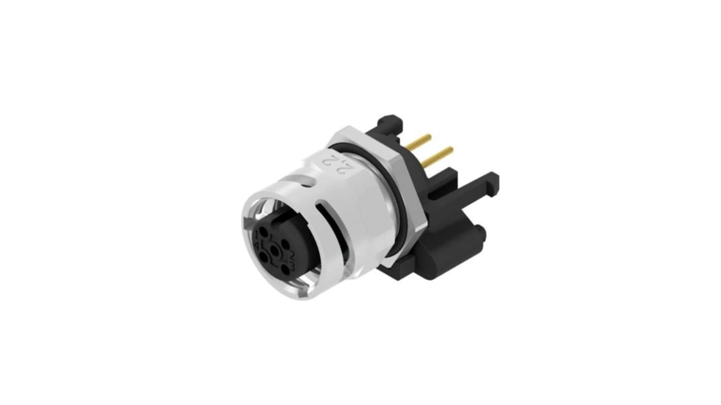 CONEC Circular Connector, 5 Contacts, Panel Mount, M12 Connector, Socket, Female, IP67, 43 Series