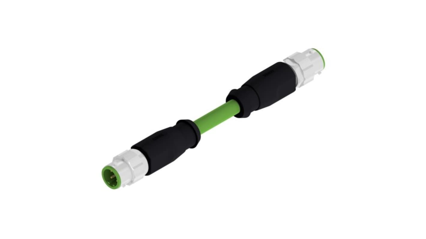 CONEC Circular Connector, 4 Contacts, Panel Mount, M12 Connector, Plug, Male, IP65, IP67, IP69K, 43 Series