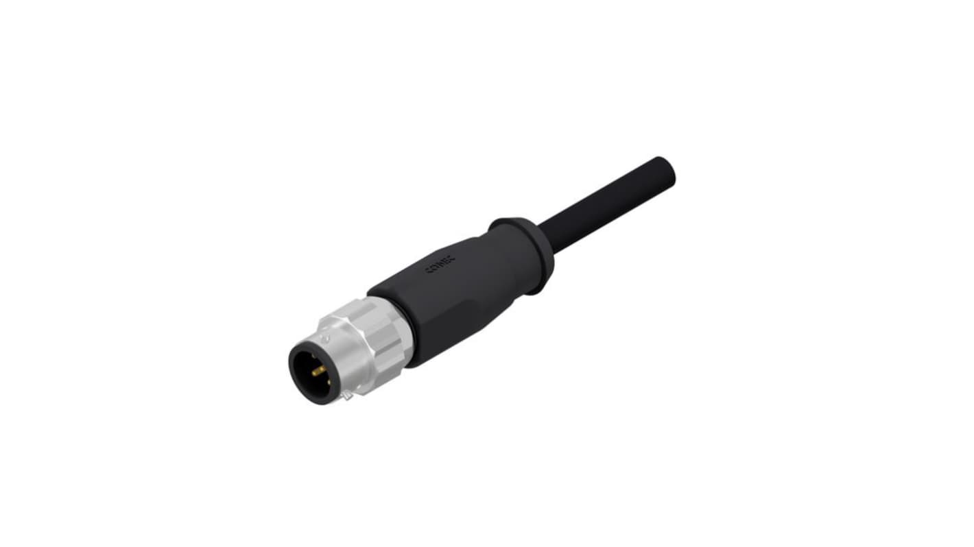 CONEC Circular Connector, 5 Contacts, Panel Mount, M12 Connector, Plug, Male, IP65, IP67, IP69K, 43 Series