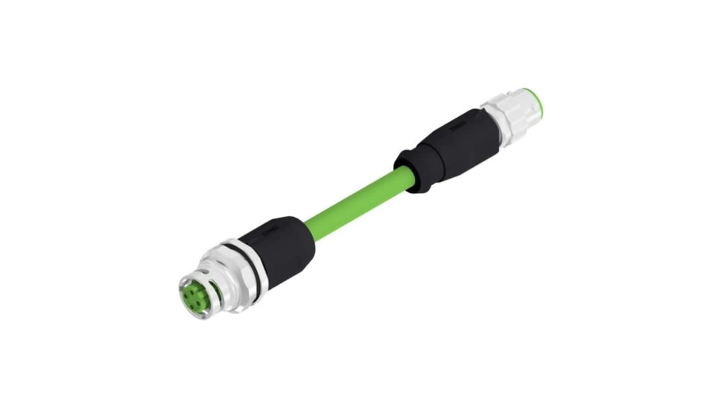 CONEC Circular Connector, 4 Contacts, Panel Mount, M12 Connector, Socket, Female, IP67, 43 Series