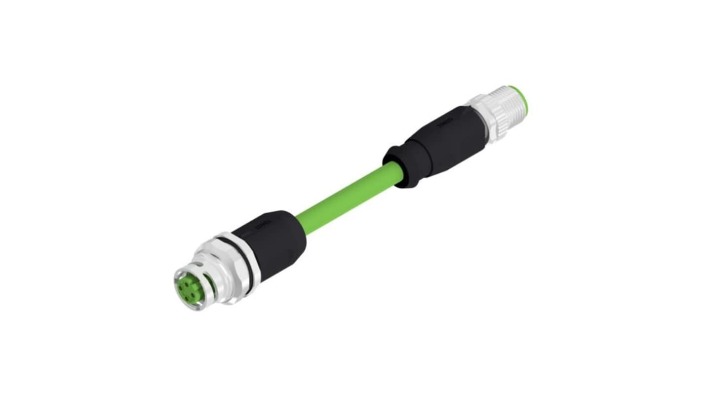 CONEC Circular Connector, 4 Contacts, Panel Mount, M12 Connector, Socket, Female, IP67, 43 Series