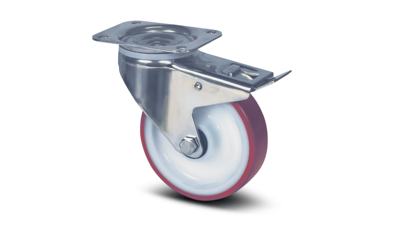 Ruota per carrelli orientabile con freno Tente, Ø 160mm, 350kg