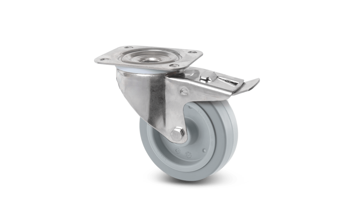 Tente Braked Swivel Castor Wheel, 300kg Capacity, 160mm Wheel