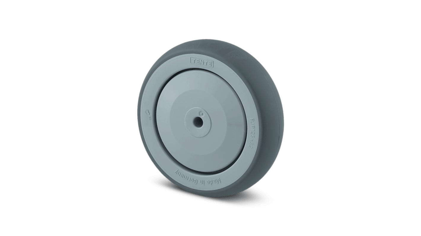 Kółko do wózka, Polipropylen, Szary, obc.: 75kg, śred.: 75mm, szer.: 25mm