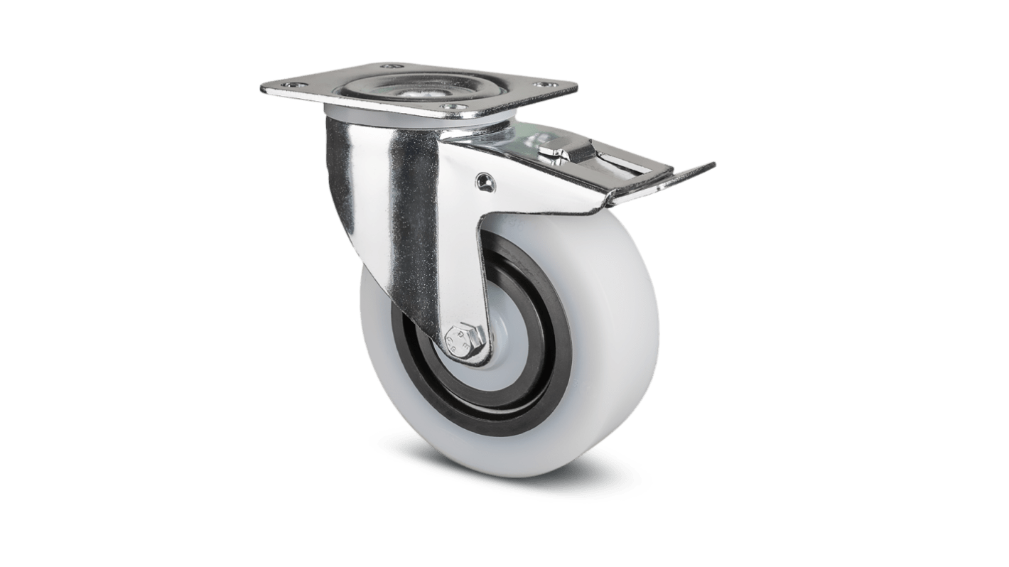 Rueda giratoria con freno Tente, Ø de rueda 125mm hasta 200kg
