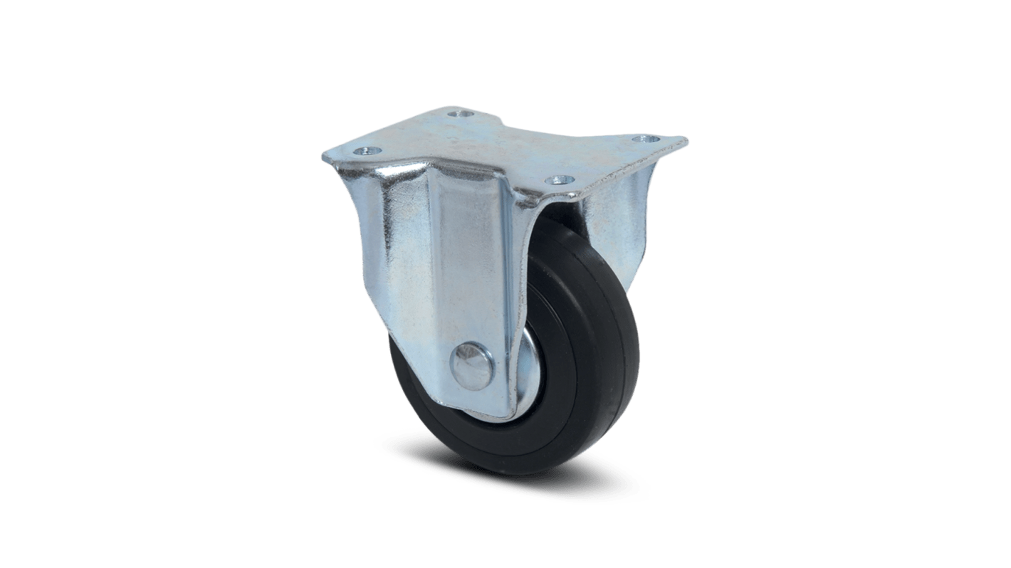 Tente Fixed Castor Wheel, 40kg Capacity, 65mm Wheel