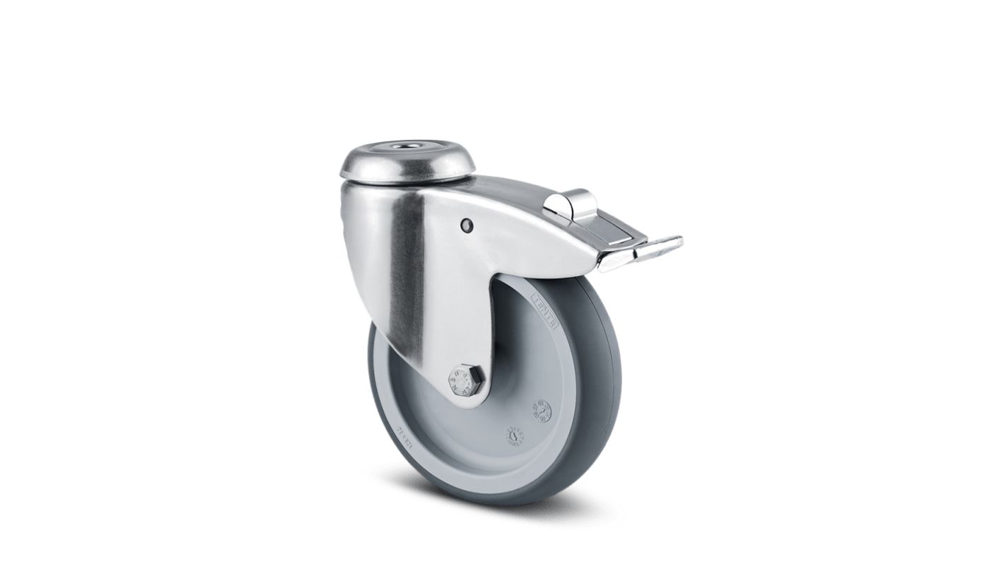 Tente Braked Swivel Castor Wheel, 75kg Capacity, 75mm Wheel