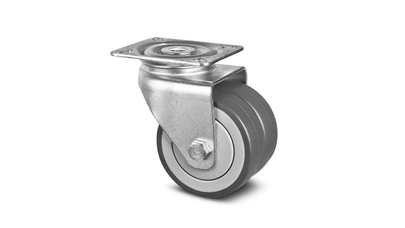 Tente Swivel Castor Wheel, 85kg Capacity, 75mm Wheel