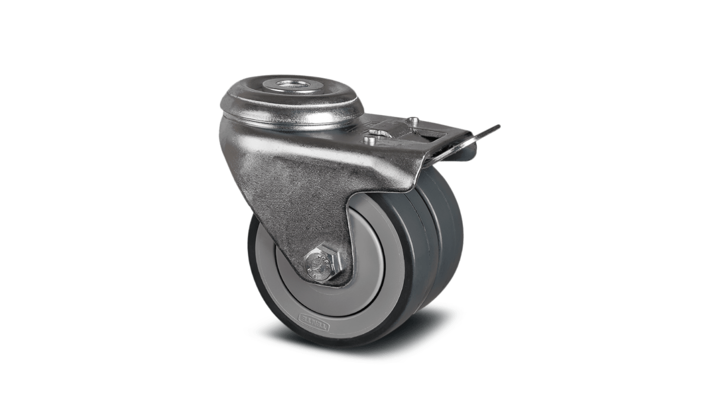 Tente Braked Swivel Castor Wheel, 85kg Capacity, 75mm Wheel