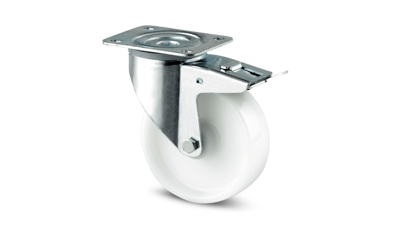 Ruota per carrelli orientabile con freno Tente, Ø 200mm, 350kg