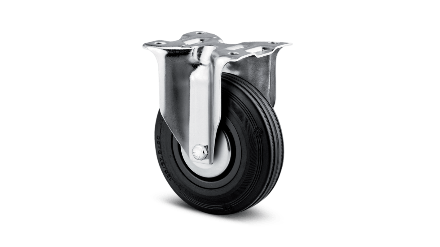 Tente Fixed Castor Wheel, 75kg Capacity, 100mm Wheel