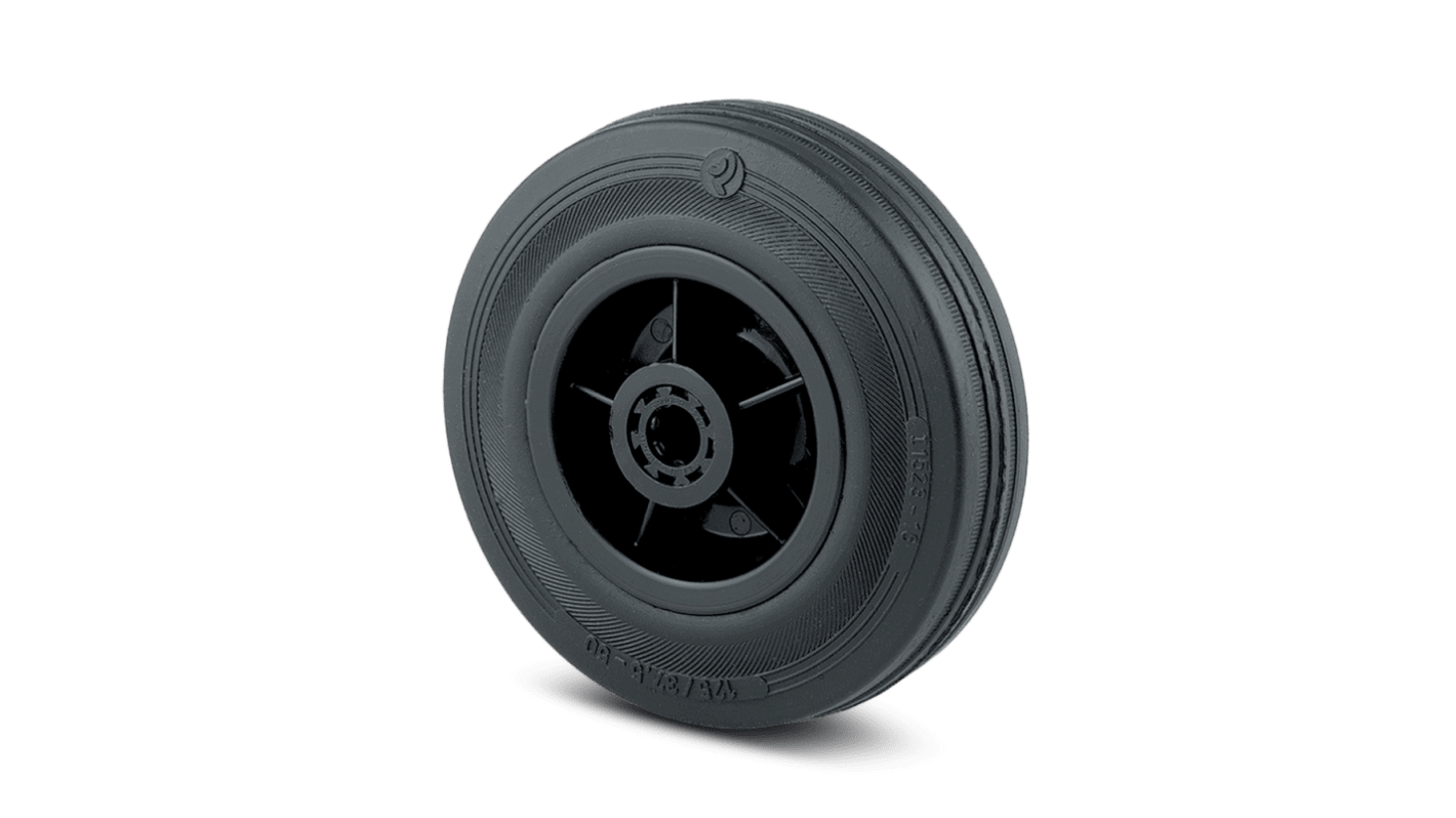 Tente Black Polypropylene Plain Bearing Trolley Wheel, 205kg
