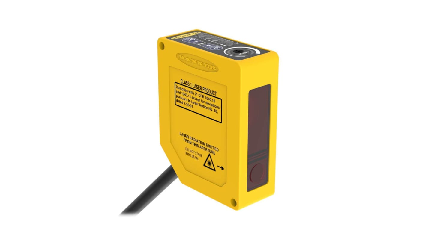 Banner Photoelectric Sensor, Rectangular Sensor, 200 → 1400 mm Detection Range