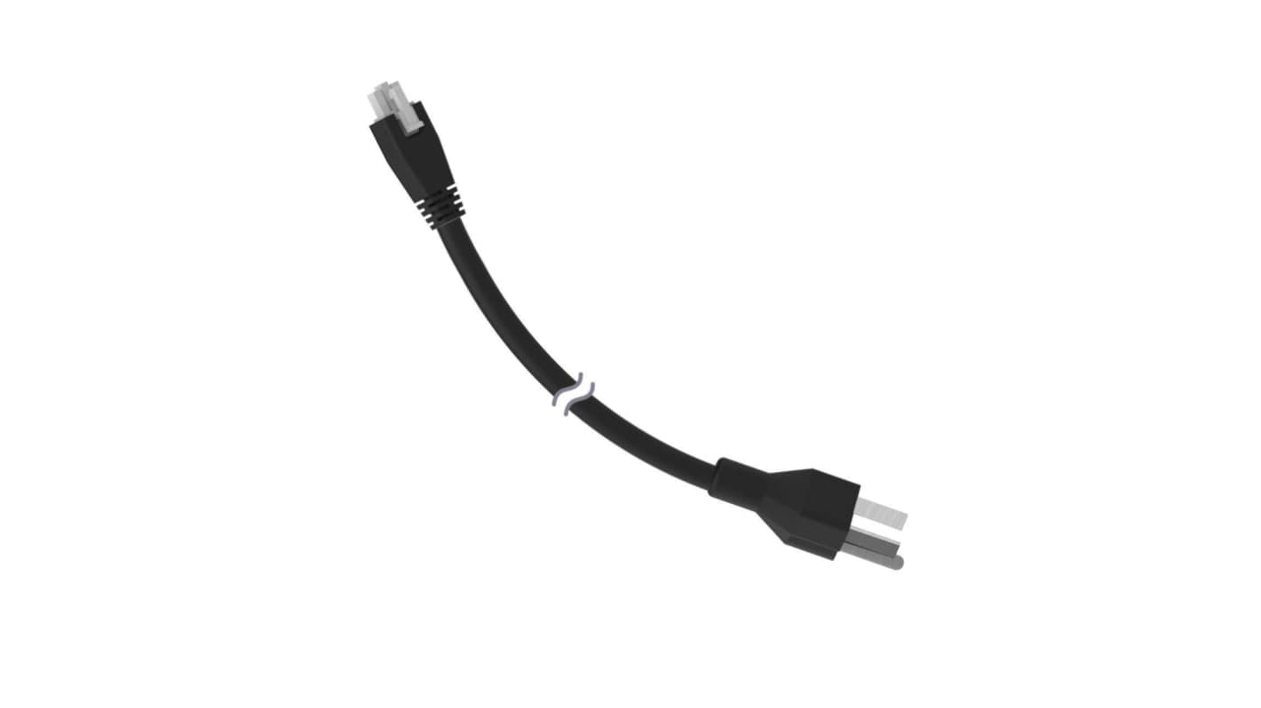 Banner Straight Female 3 way Molex to Straight Male 3 way AC Plug Power Cable, 4.57m