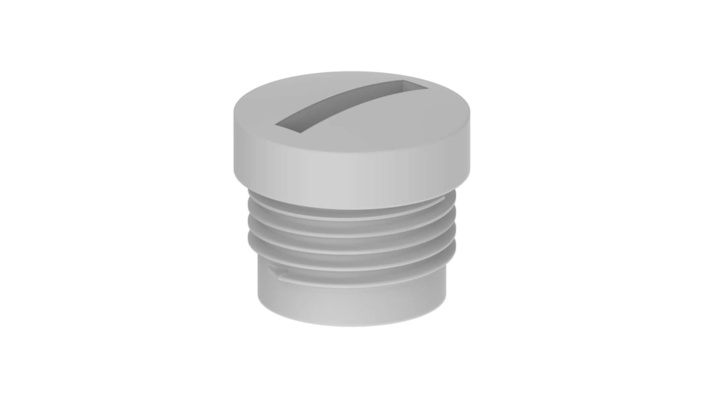 Banner S15WL Male Circular Connector Dust Cap IP65, IP67 Rated, with Nickel Plated Finish, PVC