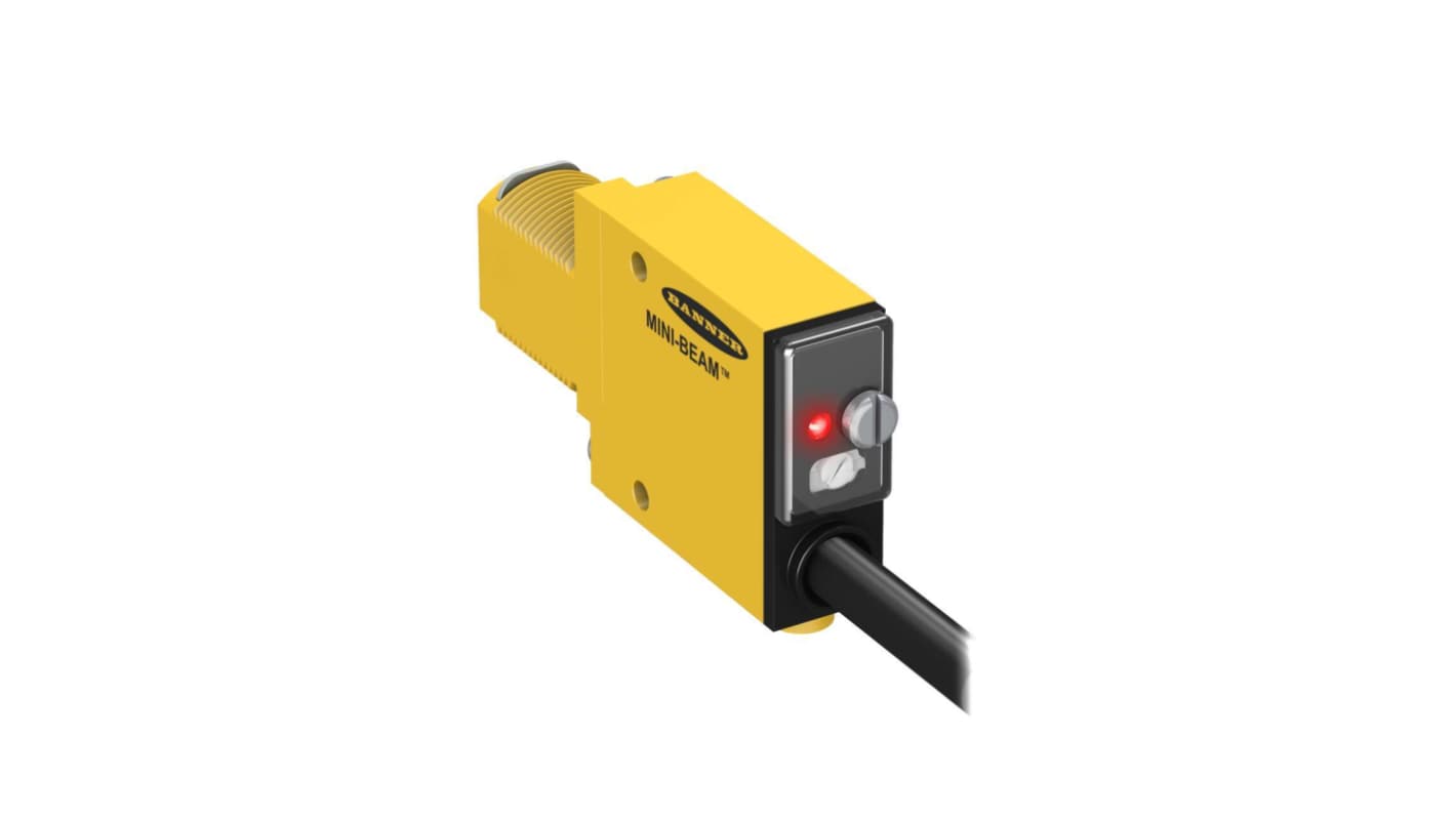 Sensore per fibre ottiche Banner, Bipolare, Coda di porco QD, Vetro, 10 → 30 V cc, IP67