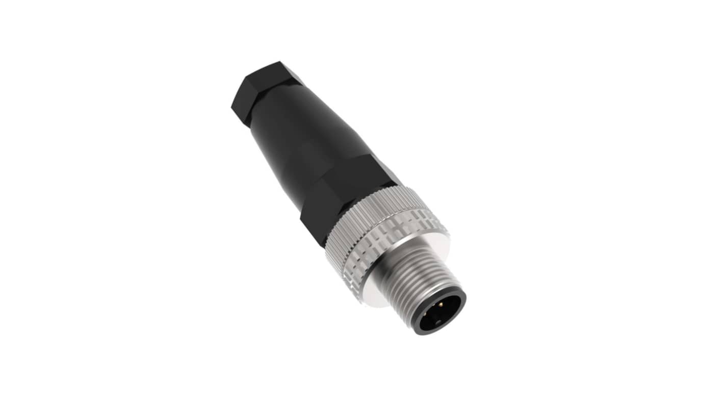 Banner Circular Connectors, 5 Contacts, Cable Mount, M12 Connector, Plug, Male, IP67, FIC Series