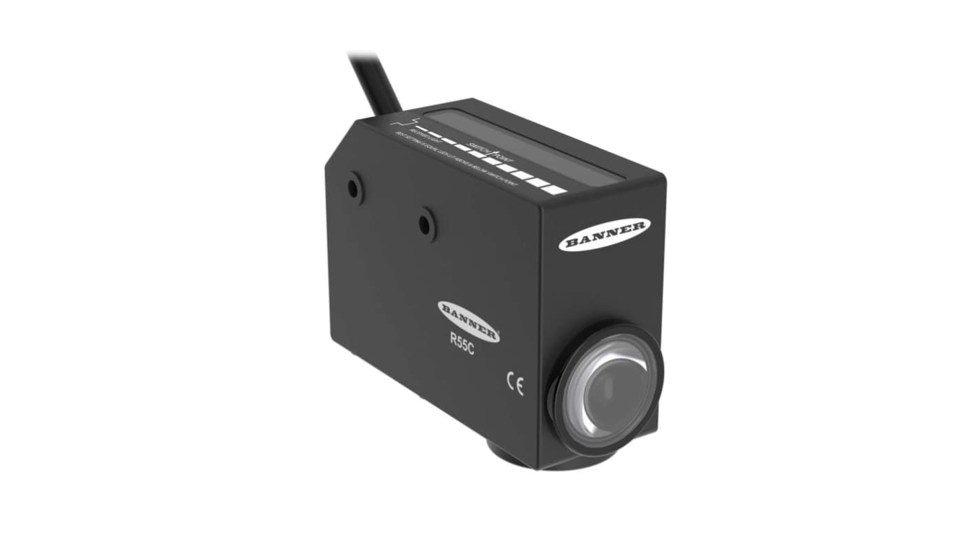 Sensore fotoelettrico Rettangolare Banner, Retro-riflettente, rilevamento 10 mm, uscita Bipolare NPN/PNP