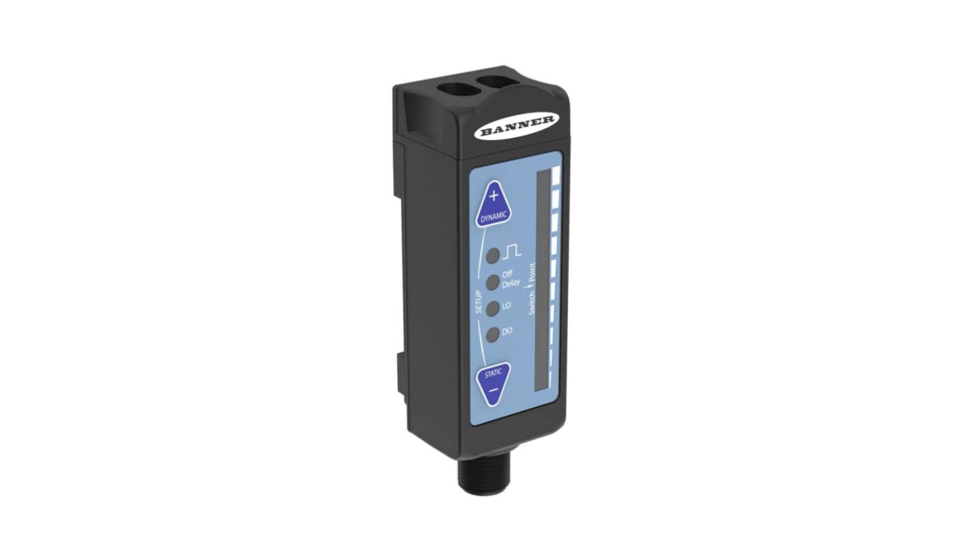 Banner Optischer Sensor, Diskret, Bereich 12 → 50 mm, Bipolare NPN/PNP Ausgang, 5-polig M12 Integral QD