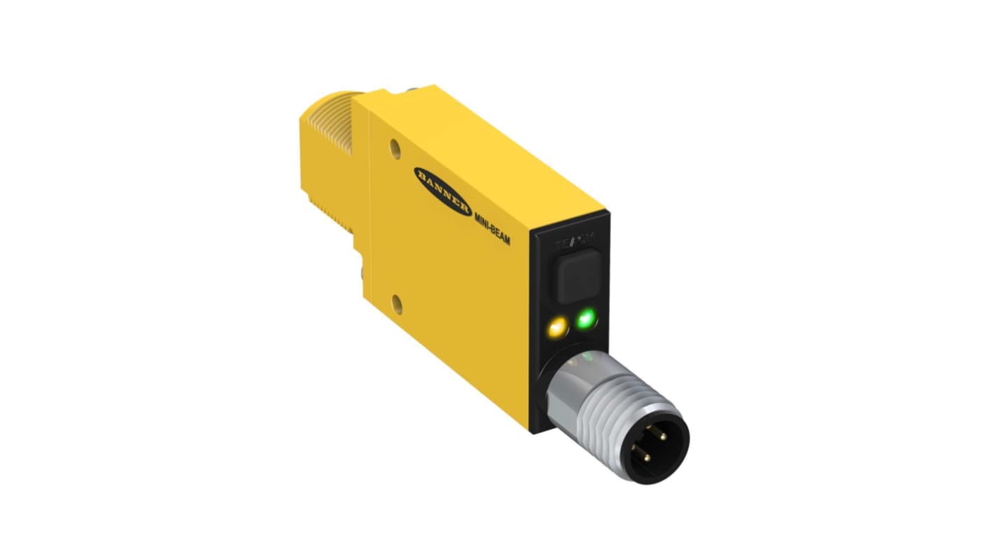 Sensore fotoelettrico Rettangolare Banner, a diffusione, rilevamento 1100 mm, uscita Bipolare NPN/PNP