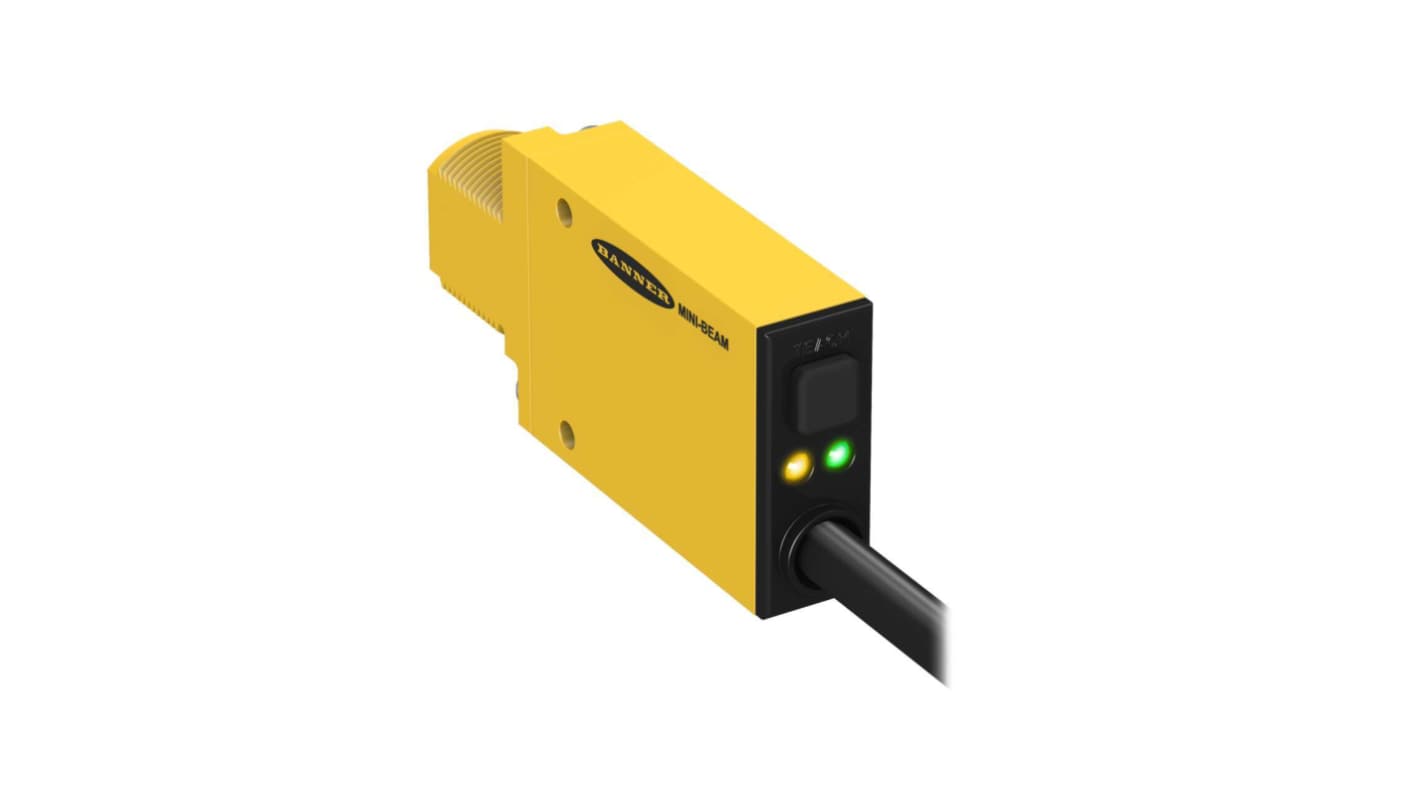 Sensore fotoelettrico Rettangolare Banner, a diffusione, rilevamento 1100 mm, uscita Bipolare NPN/PNP