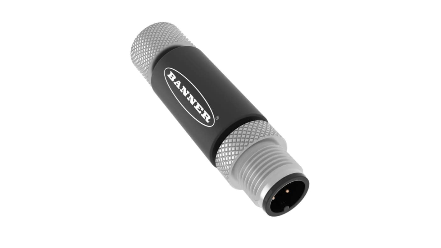 Banner, S15A Series M12 5-pin Adapter, 58mm Cable Length for Use with M12 Cable