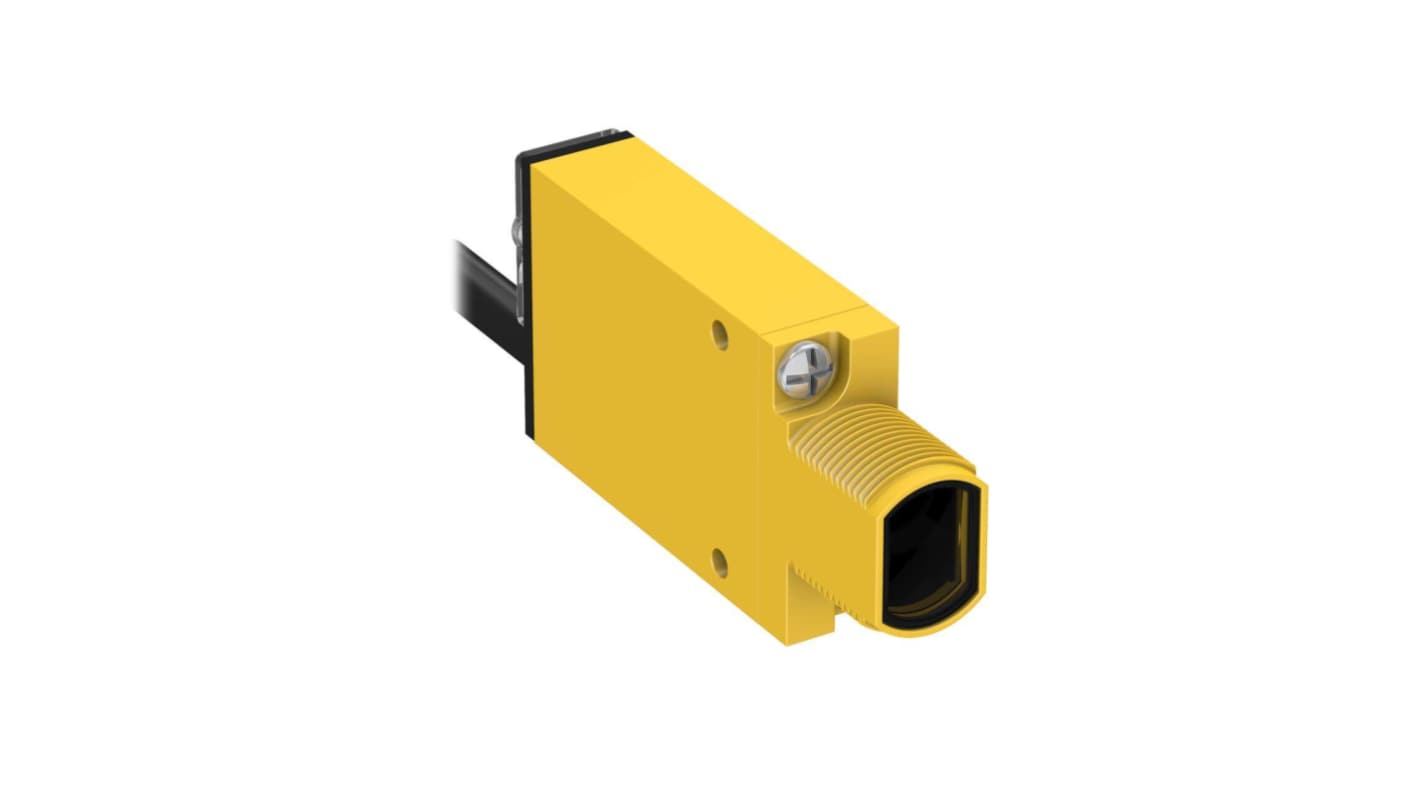 Sensore fotoelettrico Rettangolare Banner, Modalità convergente, rilevamento 43 mm, uscita SPDT