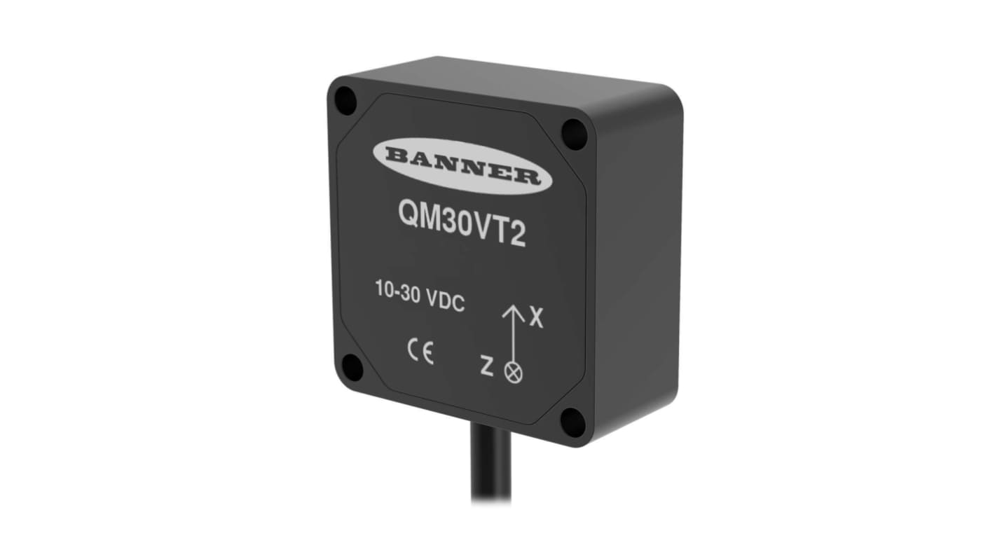Banner 振动传感器, 46mm/s, 最大30V 9 mA, -40°C→+105°C