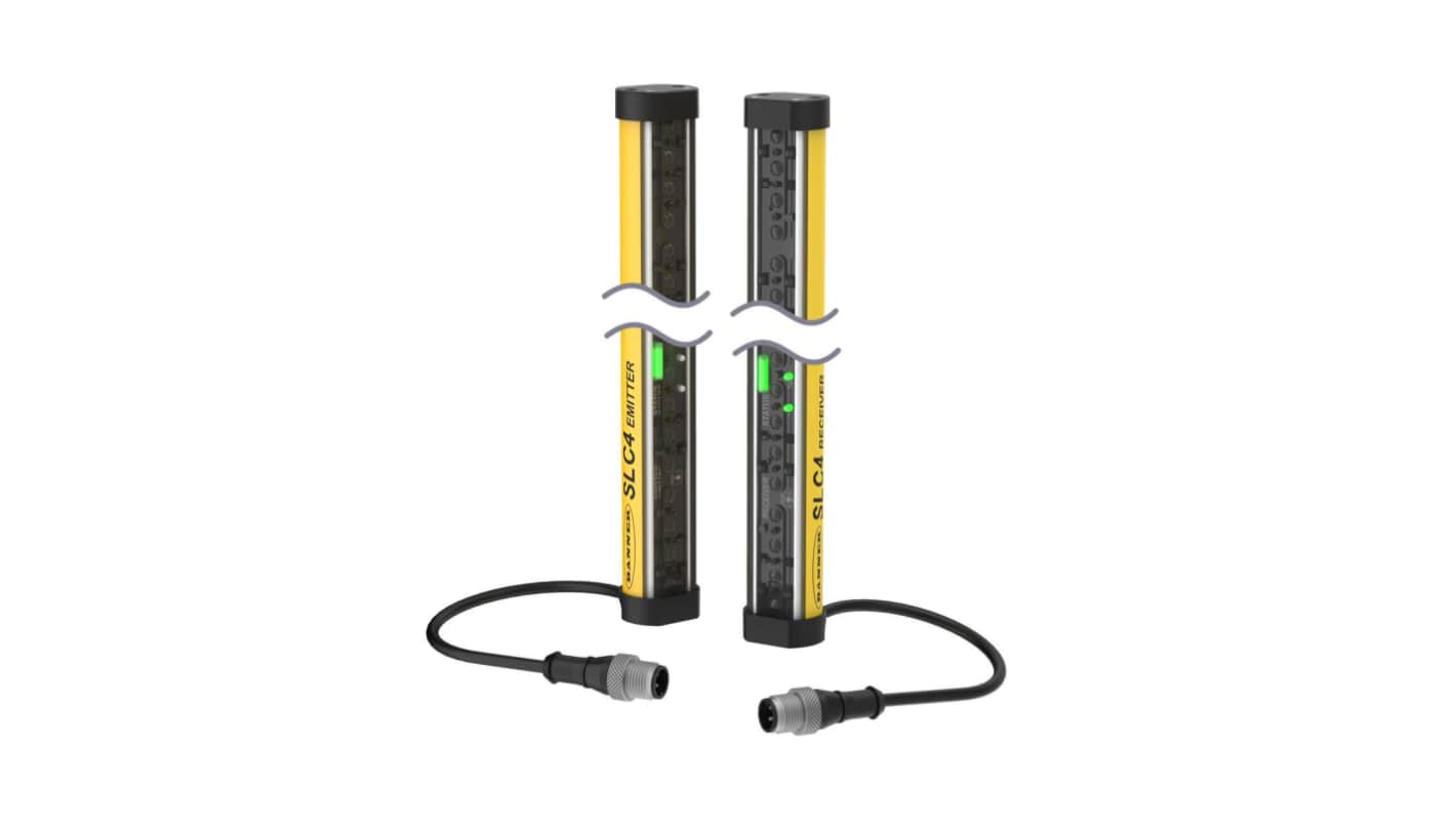 Banner SLC4 Series Light Curtain Emitter / Receiver Pair, 14mm Resolution
