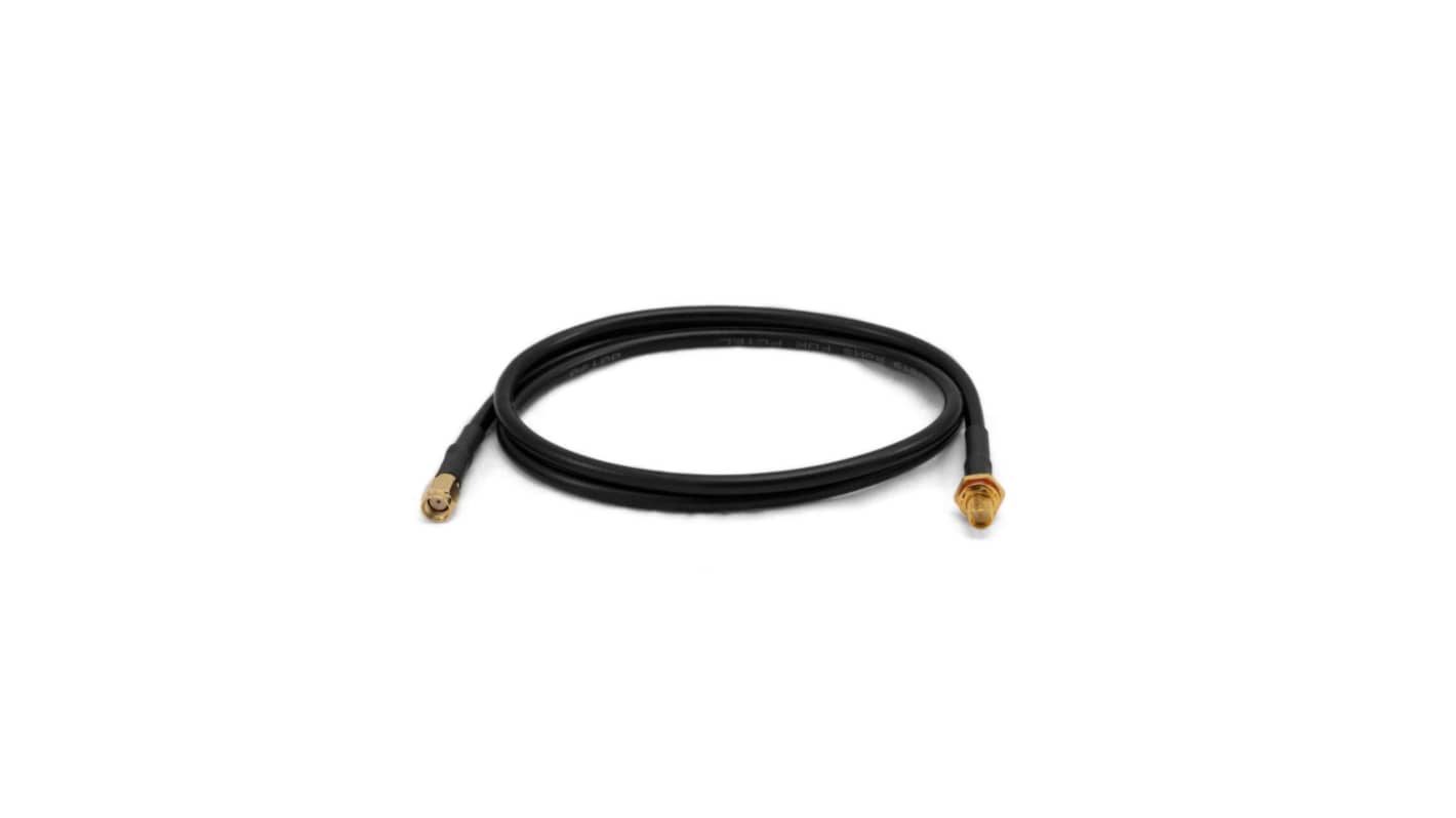 Banner BWC Series Male RP-SMA to Female RP-SMA, 2m, RG58 Coaxial, Terminated
