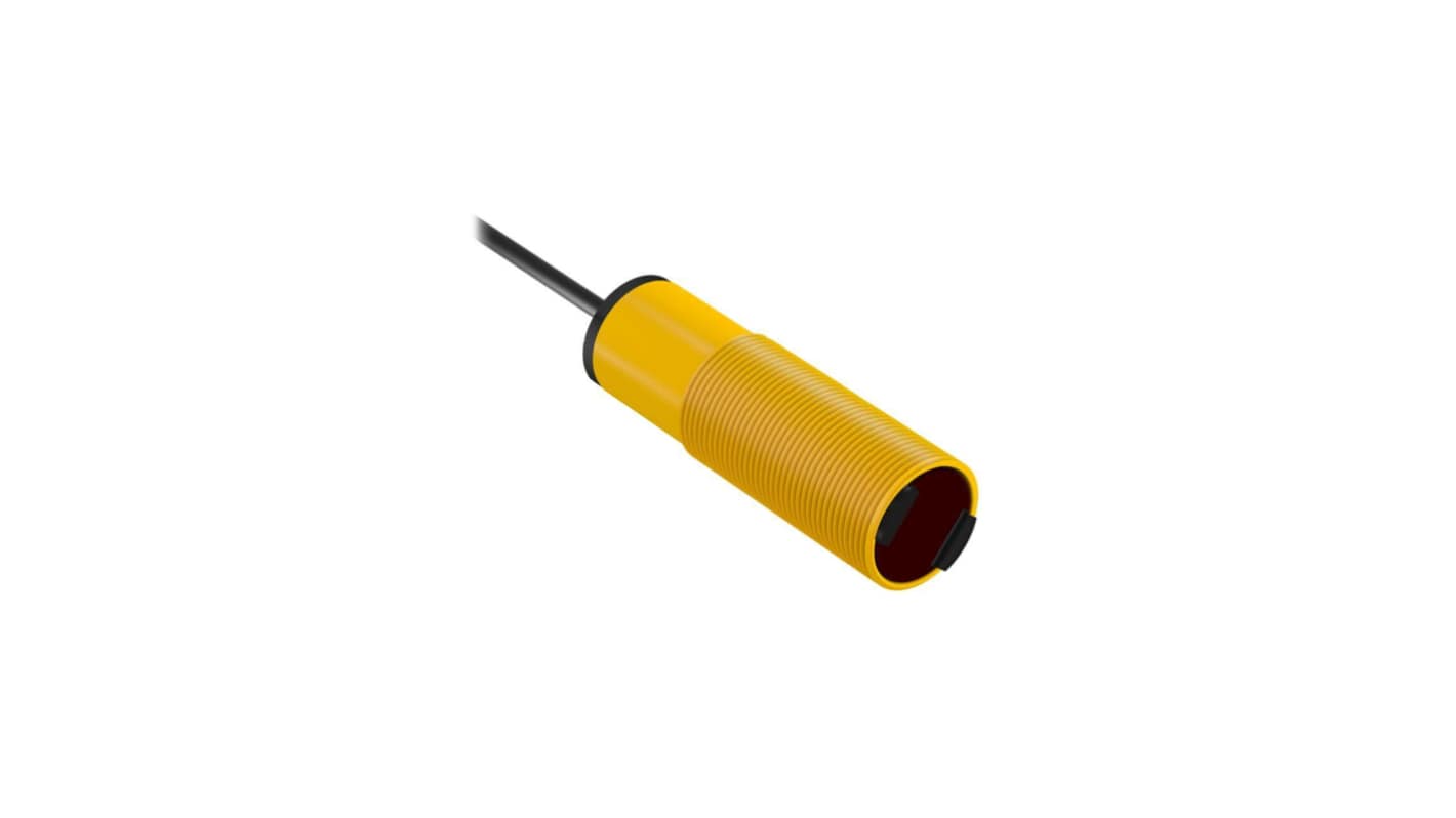 Banner Background Suppression Photoelectric Sensor, Barrel Sensor, 100 mm Detection Range