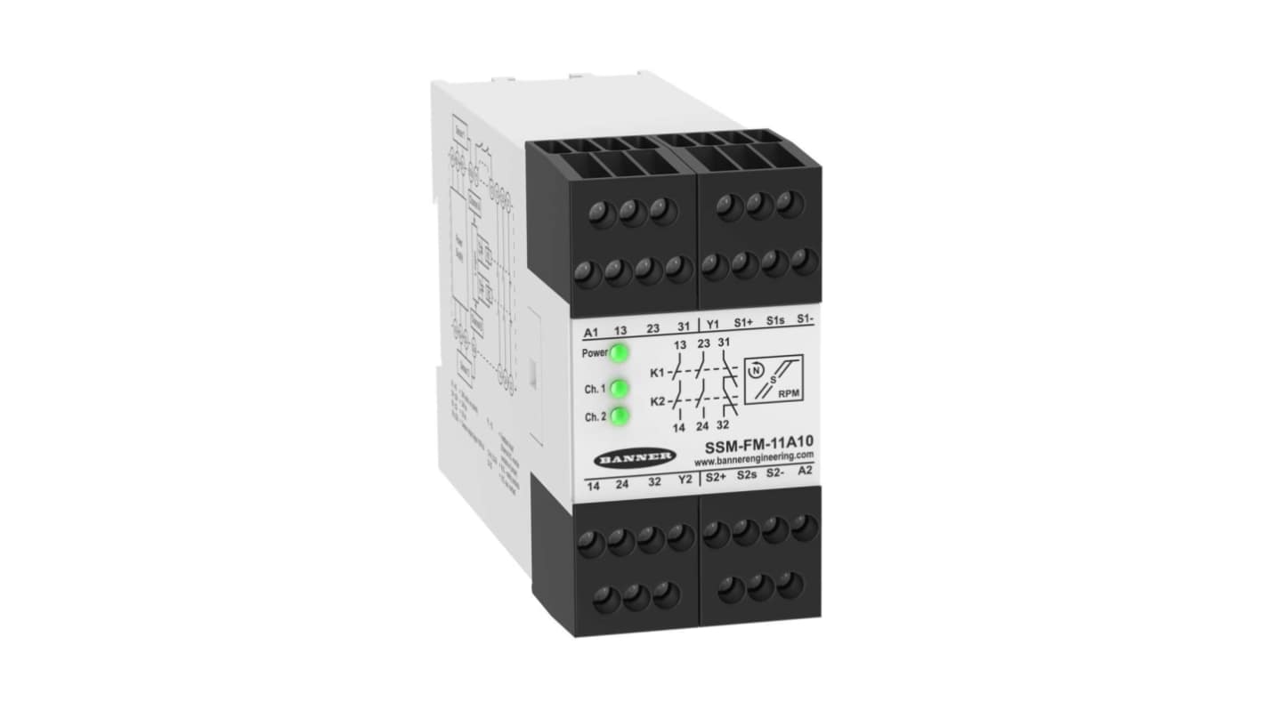 Relè di monitoraggio Velocità Banner SSM-FM-11A10