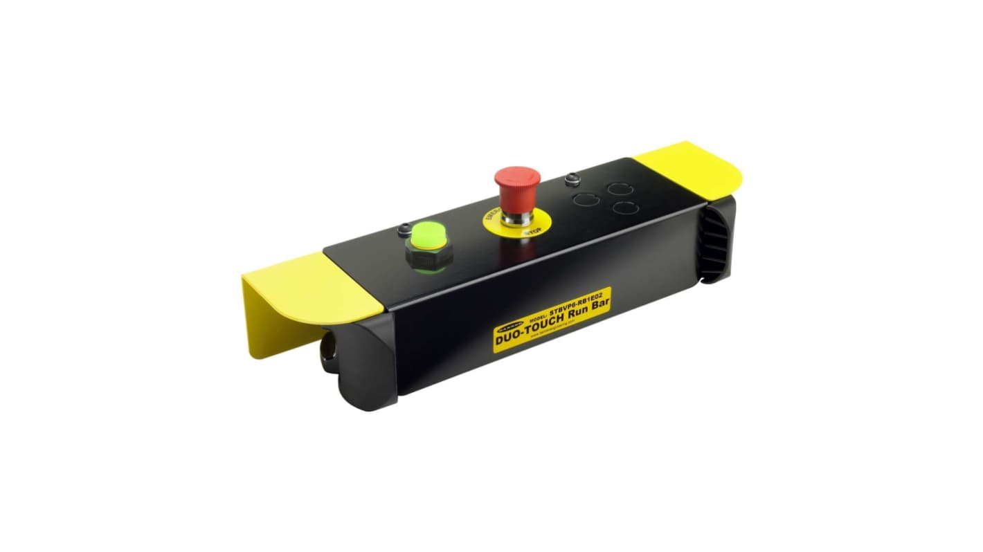 Banner 1 Button Safety Two Hand Control Switch, Black, Yellow, STBVP6 Series