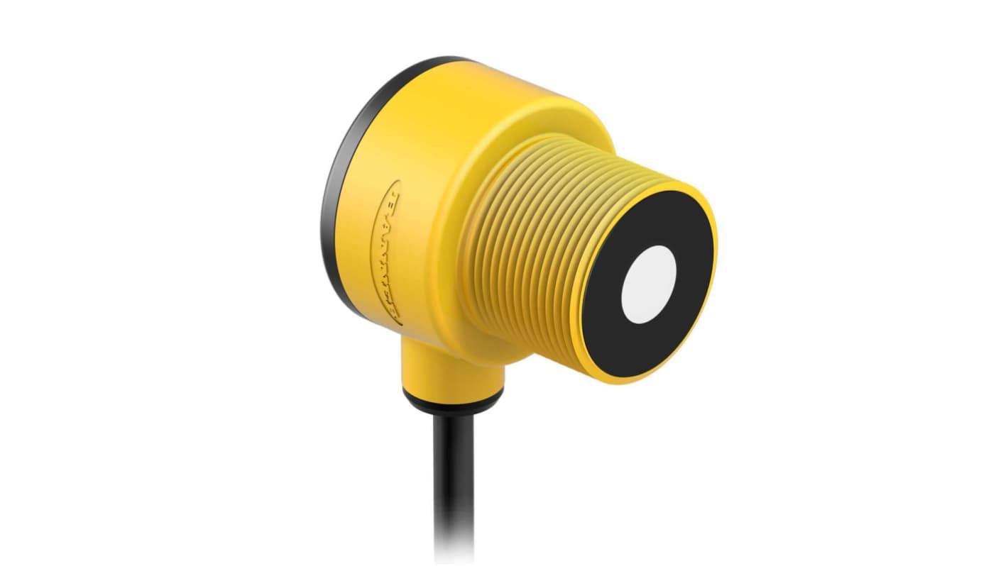 Banner Ultrasonic Barrel Proximity Sensor, M30, 1000 mm Detection, NPN 4-20 mA, 0 → 10 V dc
