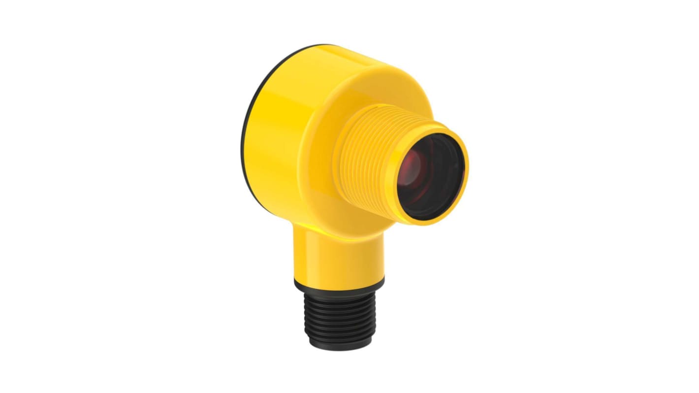 Banner Visible Red or IR Photoelectric Sensor, Barrel Sensor, 25 m Detection Range