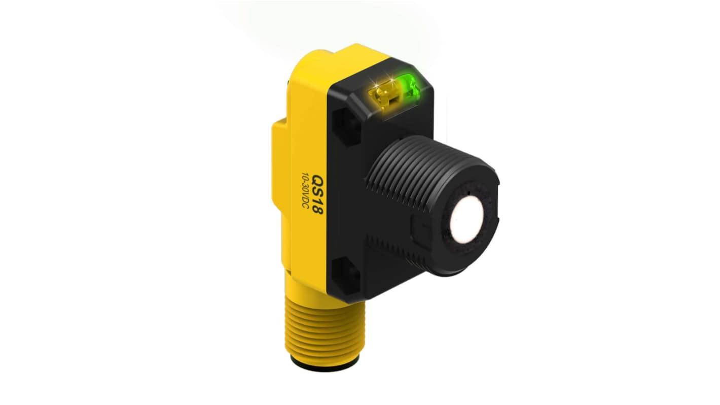 Banner Ultrasonic Rectangular Proximity Sensor, M18, 50 → 500 mm Detection, PNP NO/NC, 12 → 30 V dc