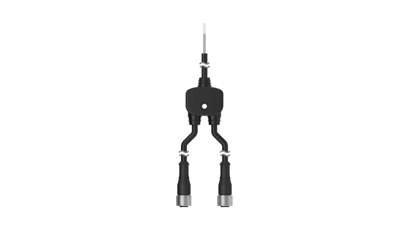 Banner Straight Male 4 way M12 to Straight Female 4 way M12 Sensor Actuator Cable, 7.6m