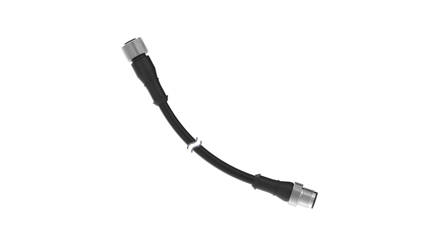 Banner Straight Female 5 way M12 to Straight Male 5 way M12 Sensor Actuator Cable, 2m