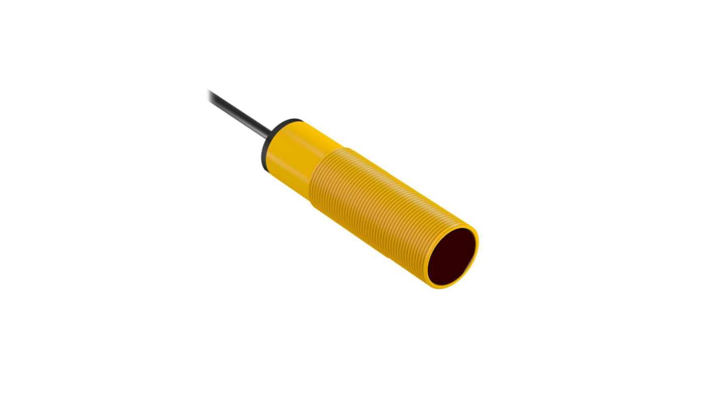 Banner Visible Red LED Photoelectric Sensor, Barrel Sensor, 2 m Detection Range