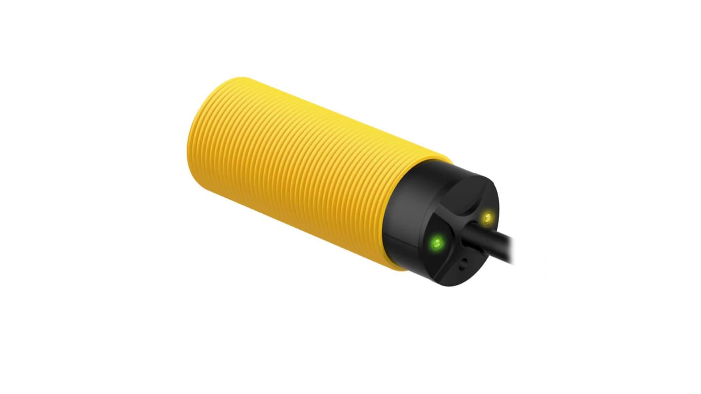 Sensore fotoelettrico Cilindrico Banner, LED infrarosso, rilevamento 60 m, uscita Relè