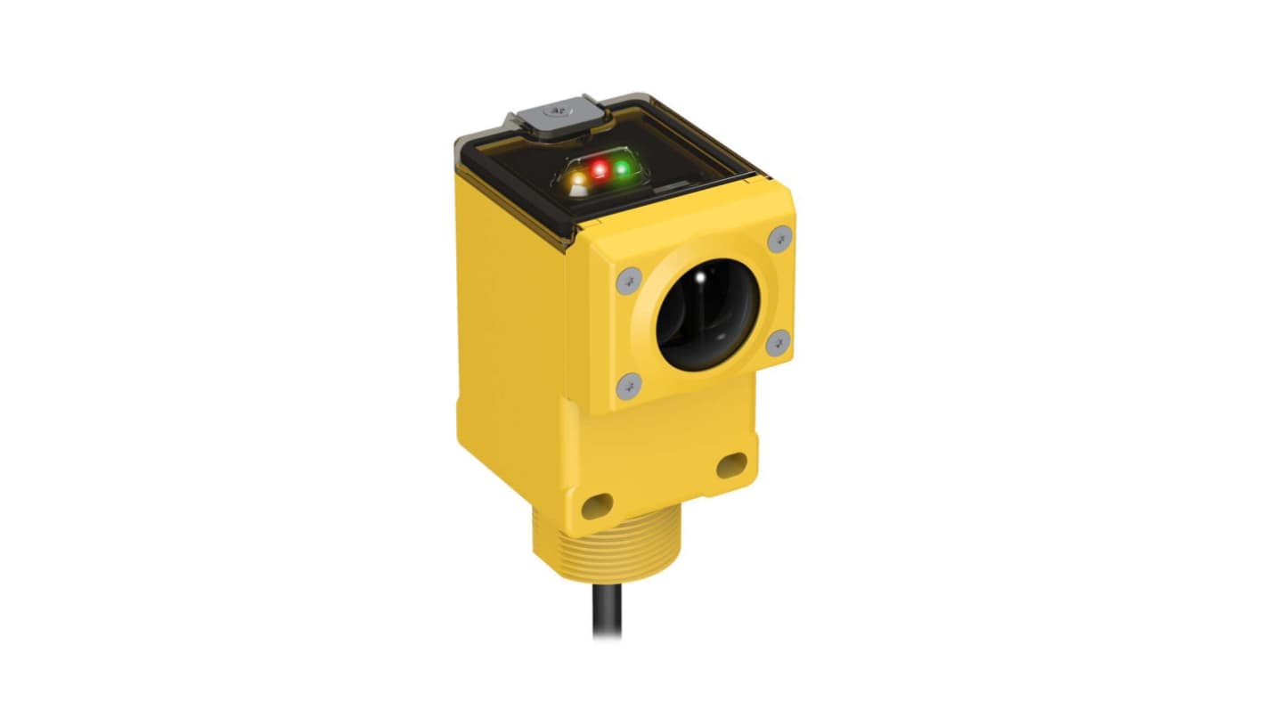 Banner Visible Red Laser Photoelectric Sensor, Rectangular Sensor, 38 mm Detection Range