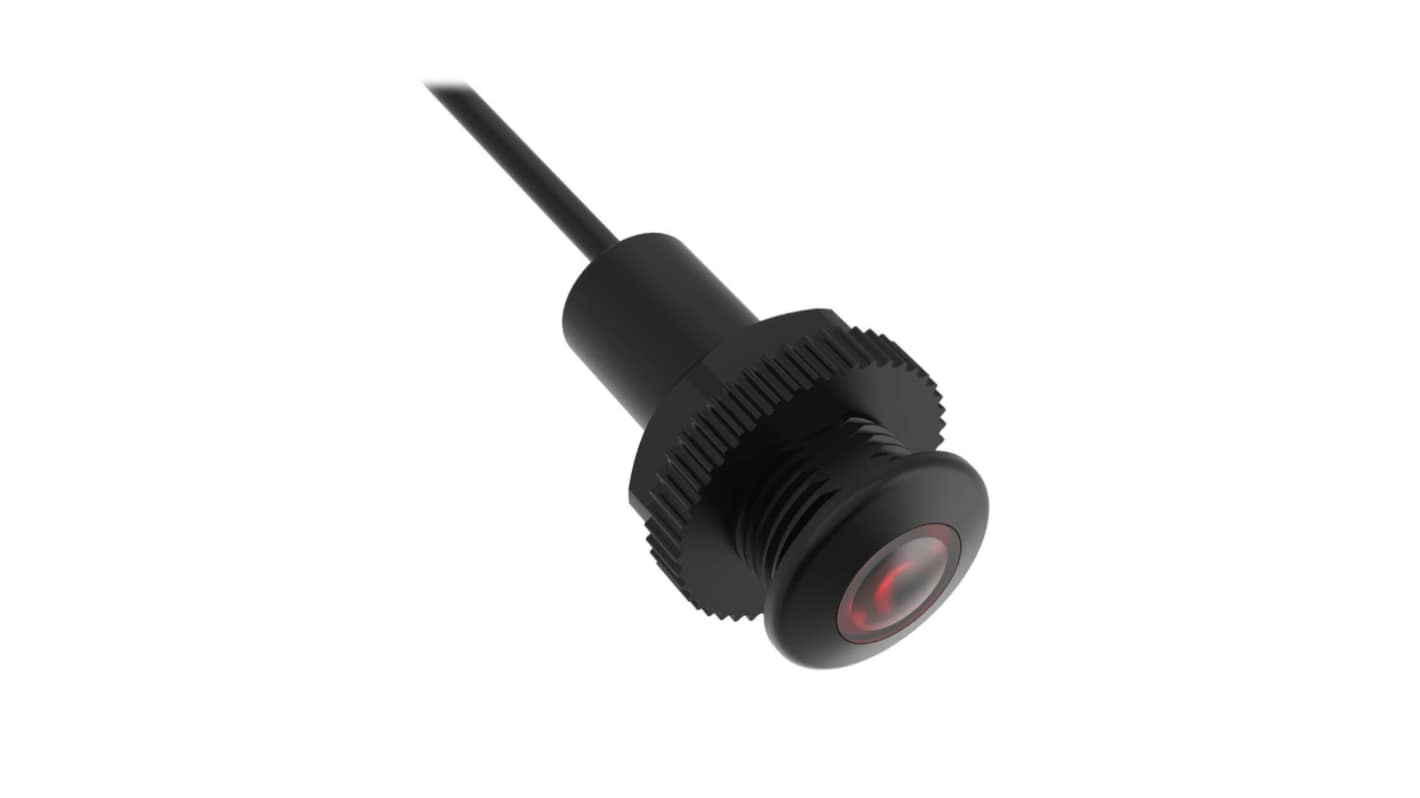 Sensore fotoelettrico Cilindrico Banner, Modalità opposta, rilevamento 1 m, uscita PNP/DO