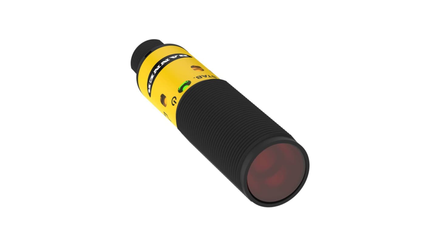 Sensore fotoelettrico Cilindrico Banner, rilevamento 50 mm, uscita PNP O NPN