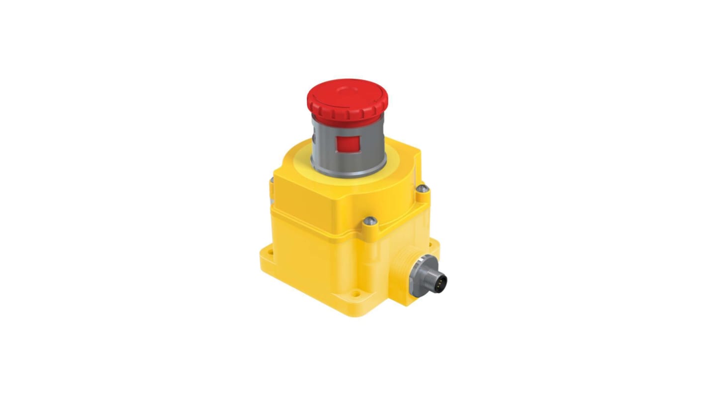 Banner SSA-EB Series Twist Release Illuminated Emergency Stop Push Button, Flush Mount, 2 NC And 1 NO, IP65