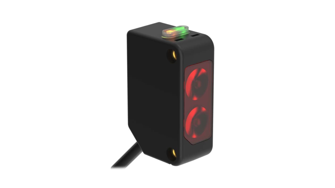 Banner Background Suppression Photoelectric Sensor, Rectangular Sensor, 50 mm Detection Range