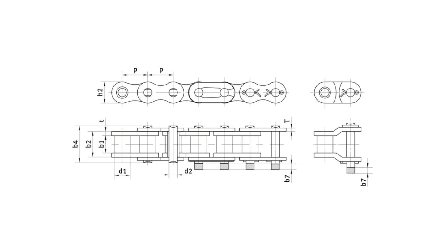 iwis antriebssystemes gmbh 16B-1 Simplex Roller Chain