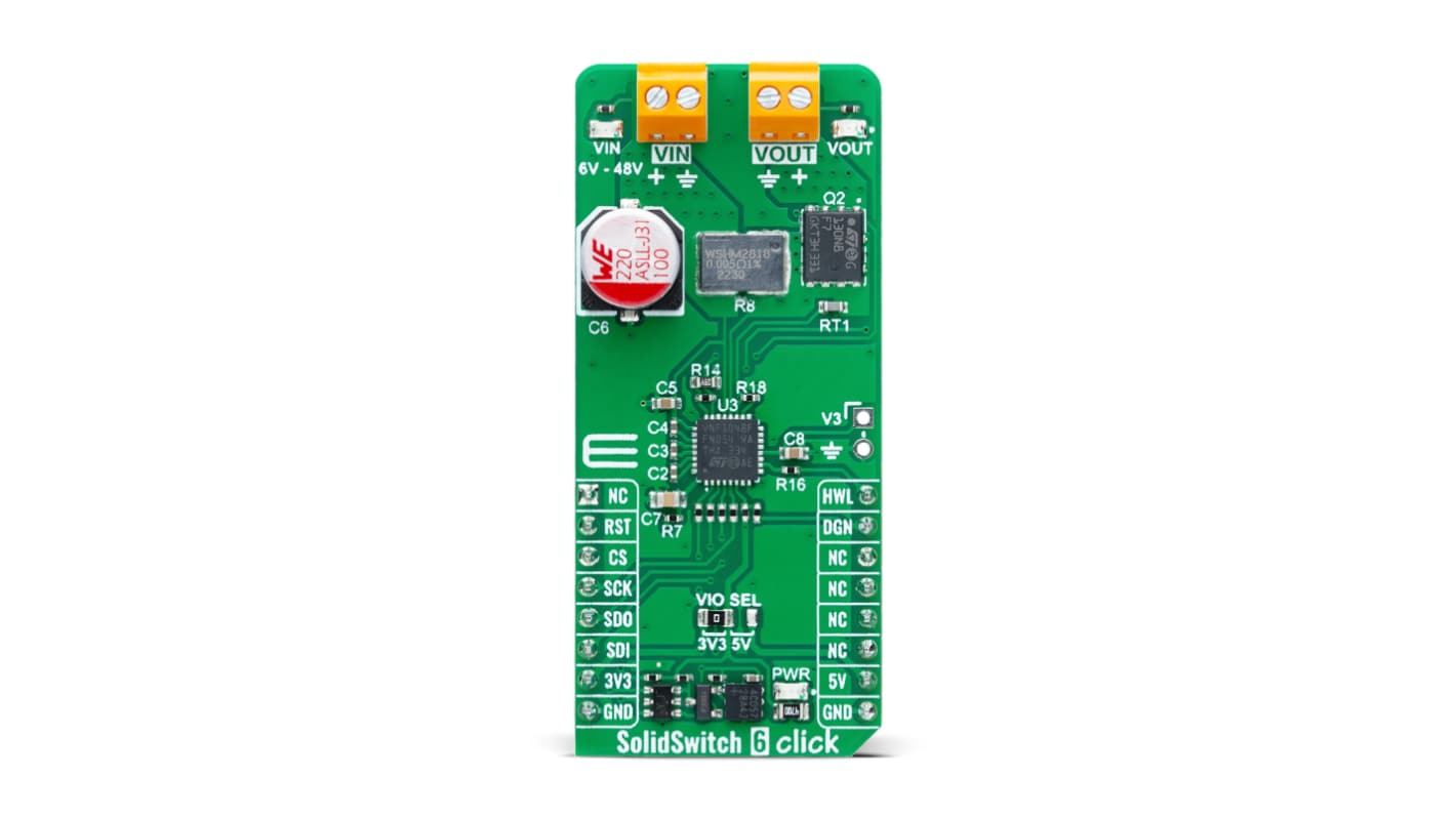 MikroElektronika High-Side Switch Controller With Intelligent E-Fuse Protection From STMicroelectronics MOSFET Driver