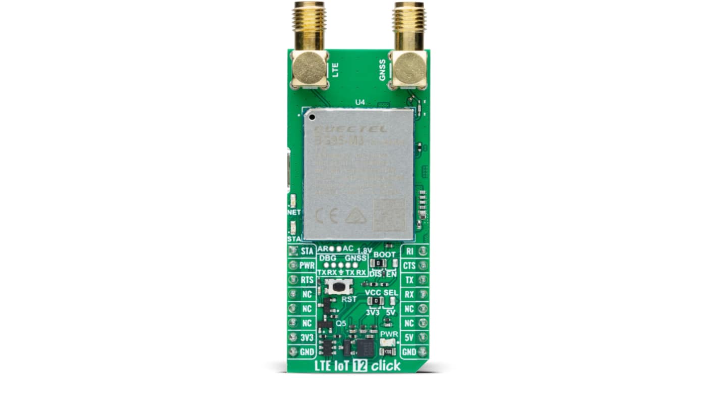 MikroElektronika Multi Mode Data Only LTE Cat M1 or Cat NB2 or EGPRS Module With Integrated GNSS From Quectel BG95-M3